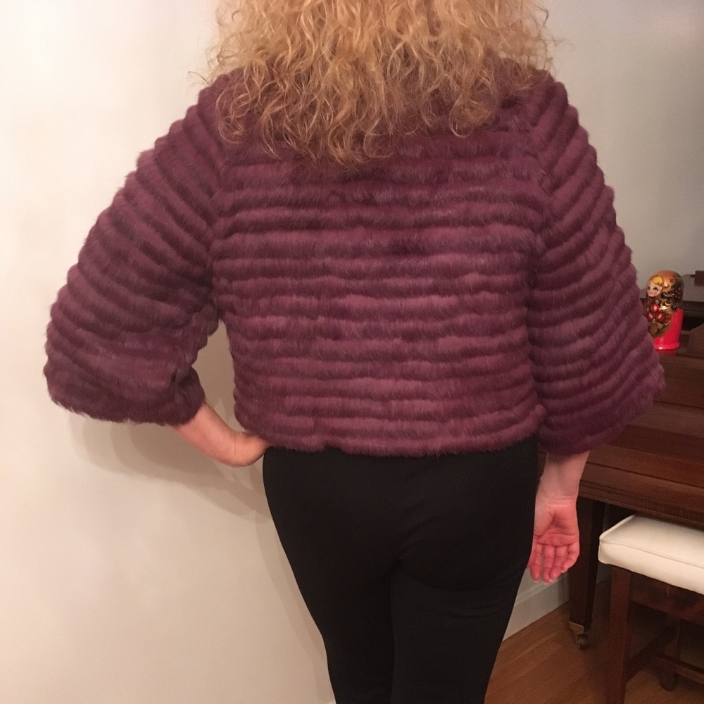 Neiman Marcus Real Rabbit fur jacket. - Picture 4 of 5